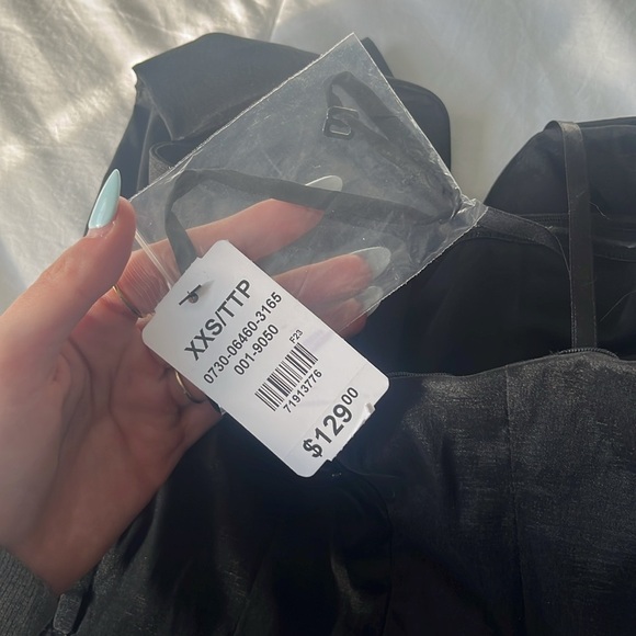 NWT - LE CHATEAU - Strapless/Comes with straps - Mini Black Bow Dress - XXS - Picture 3 of 6